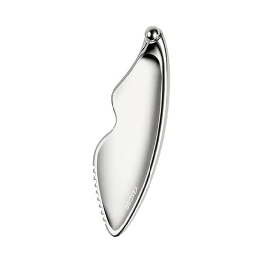 Gua Sha Facial Tools - Guasha Tool for Face and Body, Premium Metal Scraping Massage Tool for Lymphatic Drainage, Skin Rejuvenation, and Relaxation