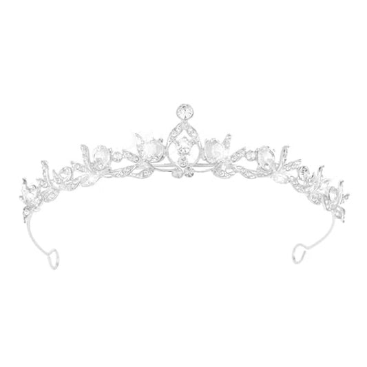 Crystal Tiaras & Crowns for Women, Bride Royal Queen Headband Princess Headpieces for Birthday Cake Crown & Prom Pageant Party