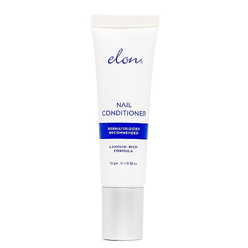 Elon Lanolin-Rich Nail Conditioner ? Strengthens Nails, Protects Cuticles, Dermatologist-Recommended for Brittle & Damaged Nails (10g Tube)