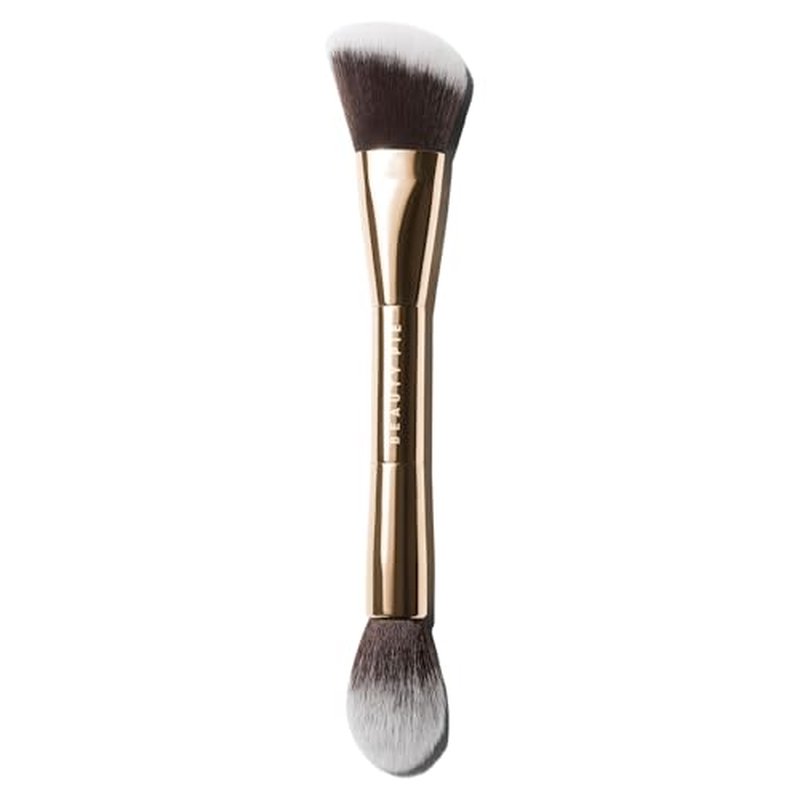 Beauty Pie Double-Ended Sculpt & Blush Brush 012 ? Professional Angled Contour & Tapered Highlight Makeup Brush ? Vegan, Cruelty-Free Synthetic Bristles ? Sculpt, Blend & Highlight in One Tool