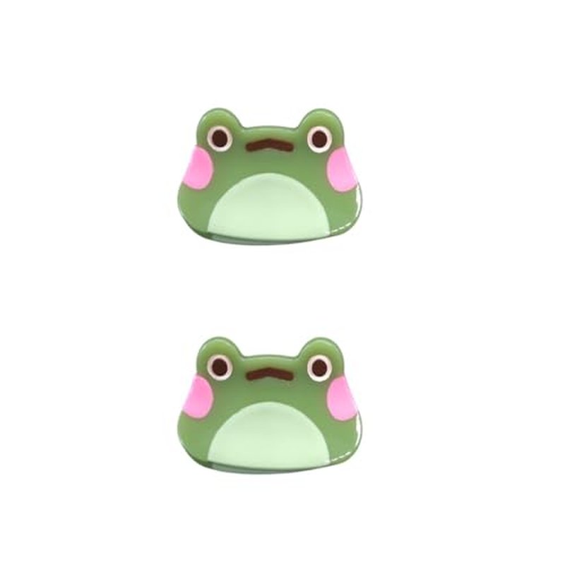 Novelty Mini Frog Hair Clip,Acetate Hair Claw,Small Hair Clips for Women,Pack of 2