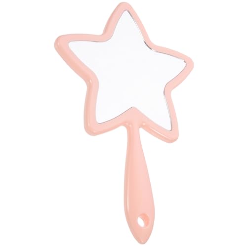 minkissy Portable Star Handheld Makeup Mirror with Elegant Handle for Travel and Home Use Perfect for Makeup Application and Personal Care
