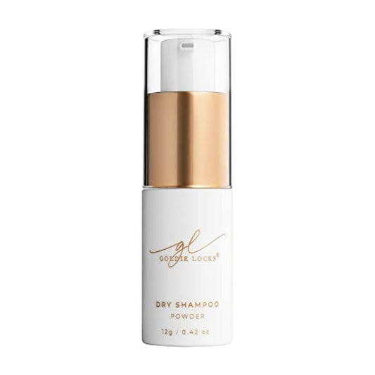 Goldie Locks Dry Shampoo Powder - Volumizing and Oil Absorbing - For Light and Dark Hair - Non-Aerosol, No Residue - Safe for Extensions & Color-Treated Hair - Protein-Free - 0.42 oz