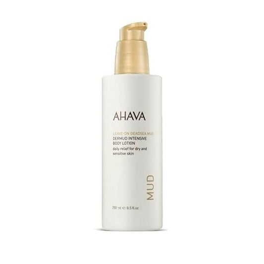 AHAVA Dermud Intensive Body Lotion - Lightweight, Silky Cream based on Patented Leave-On Dead Sea Mud, Combats rough & dry skin, Instantly Softens, Alleviates Irritations & Sensitivity, 8.5 Fl.Oz