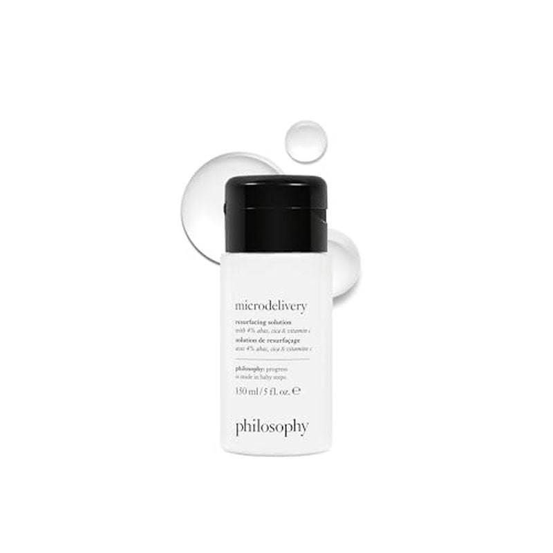 philosophy microdelivery resurfacing solution - with 4% ahas, cica & vitamin C - reduces the appearances of fine lines & pores - 5 fl oz