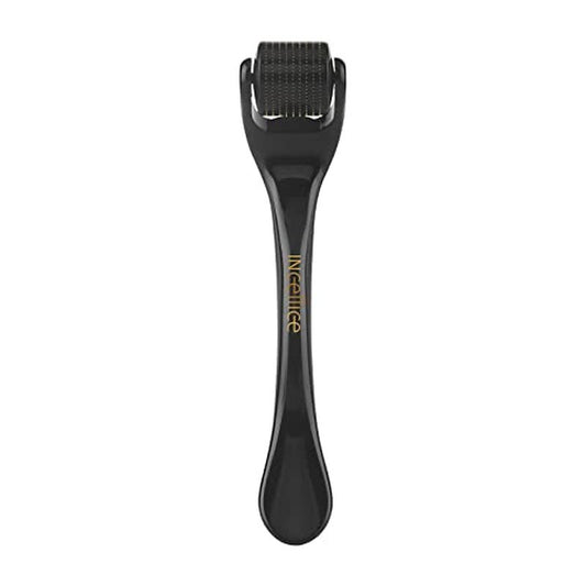 Derma Roller Titanium, Microneedling Roller with 540 Needles, Beard Roller, Micro Needle Roller for Men and Women Home Use - Glossy Black