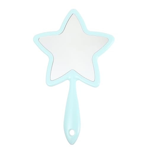 minkissy Portable Star Handheld Makeup Mirror with Elegant Handle for Travel and Home Use Perfect for Makeup Application and Personal Care