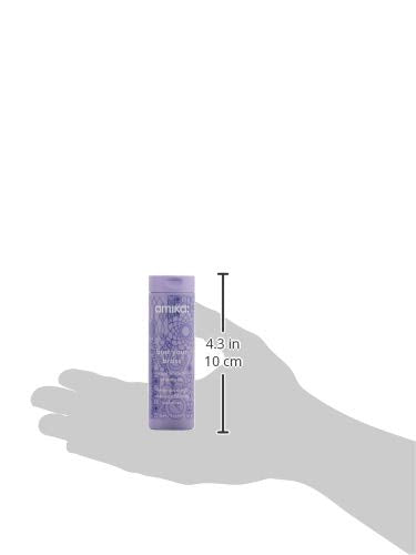 Amika Bust Your Brass Cool Blonde Shampoo - Tone & Brighten Blonde Hair | Sulfate-Free Formula