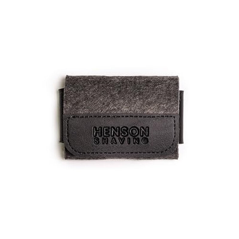 The Henson Shaving Razor Case - Vegan Leather and Merino Wool