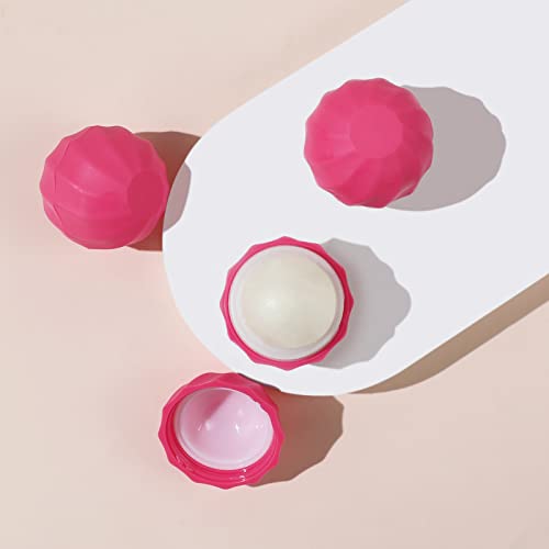 longway 0.24Oz (7ml) Empty Lip Balm Sphere Containers | Screw Cap Lipstick Tubes/Chapstick Tubes/Chapstick Holder for Lip Gloss & BPA FREE (Rose)