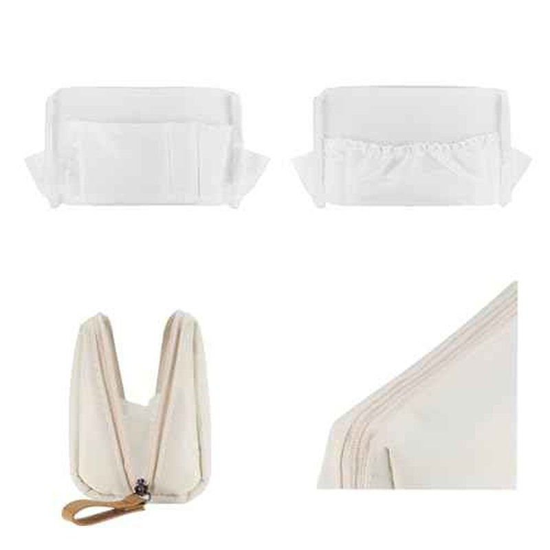 Small Makeup Bag for Purse Portable Waterproof Cosmetic Bag Travel Makeup Pouch for Women (Beige)