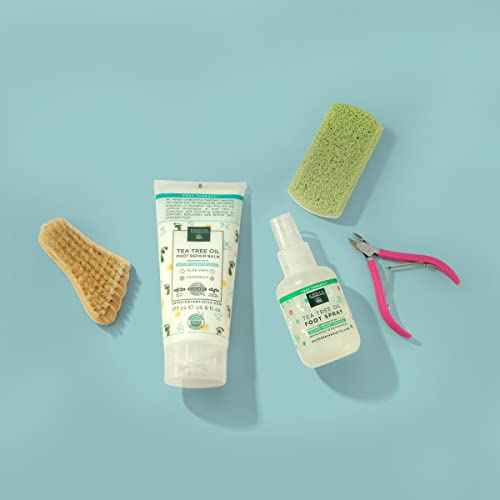 Earth Therapeutics Tea Tree Oil Foot Balm ? Australian Tea Tree Oil w/Aloe Vera & Chamomile ? Hydrates, Softens & Conditions Dry Cracked Feet, Heel and Calluses ? Soothe Irritated Skin ? 6 Oz
