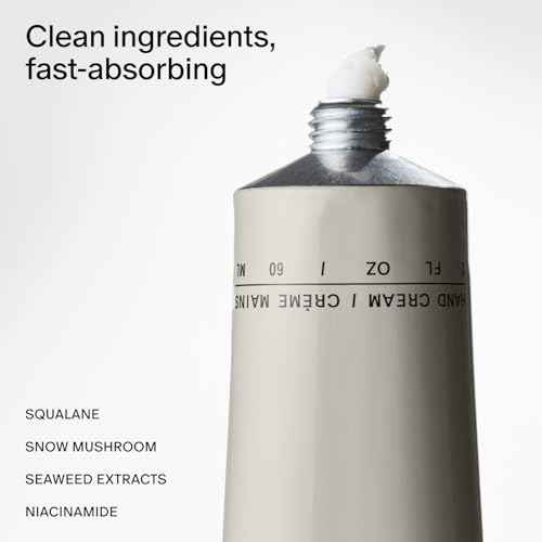 Salt & Stone Hand Cream for Women & Men | Santal & Vetiver | Hydrates, Nourishes & Softens Skin | Restores Dry Cracked Hands | Fast-Absorbing | Cruelty-Free & Vegan (2 fl oz)