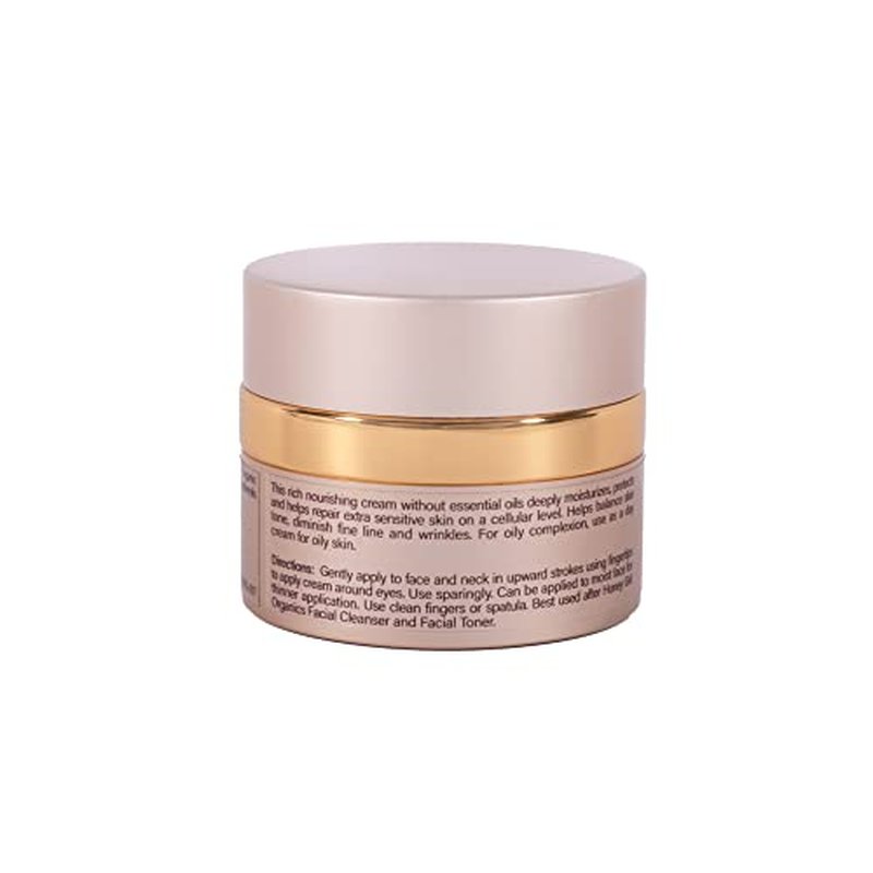 Honey Girl Organics Night Creme Extra Sensitive, Honey based Skin Care for Sensitive Skin, USDA Certified Organic Face Moisturizer, All In One: Face, Eye, Neck Cream, Made in Hawaii (1.75oz)