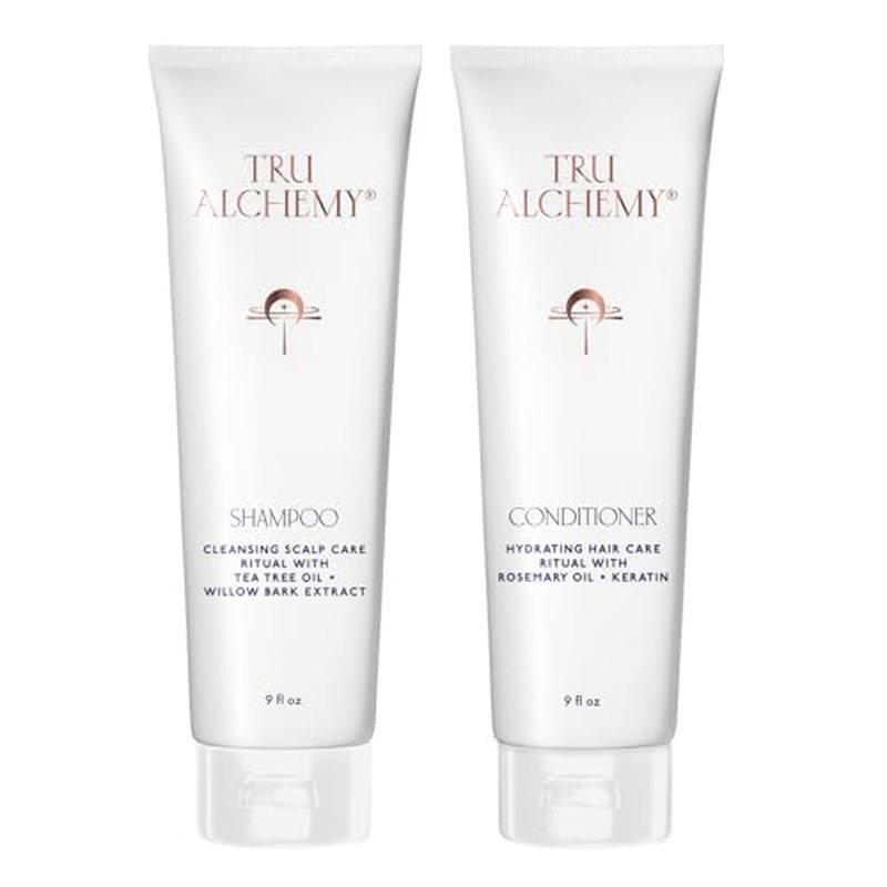 Tru Alchemy Shampoo & Conditioner - Best Shampoo and Conditioner for Dry Damaged Hair - Speed Up Hair Growth and Boost Volume, 9 fl oz.