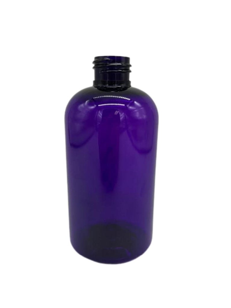 Natural Farms 8 oz Purple Boston Plastic Bottles -12 Pack Empty Bottle Refillable - BPA Free - Essential Oils - Aromatherapy | Black Flip Top Snap Cap - Made in the USA