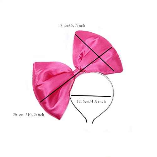 Hair Bands, Pink Bowknot Hairband, Women Hair Hoop for Daily Use, Party, Cosplay, Costume Party Decoration