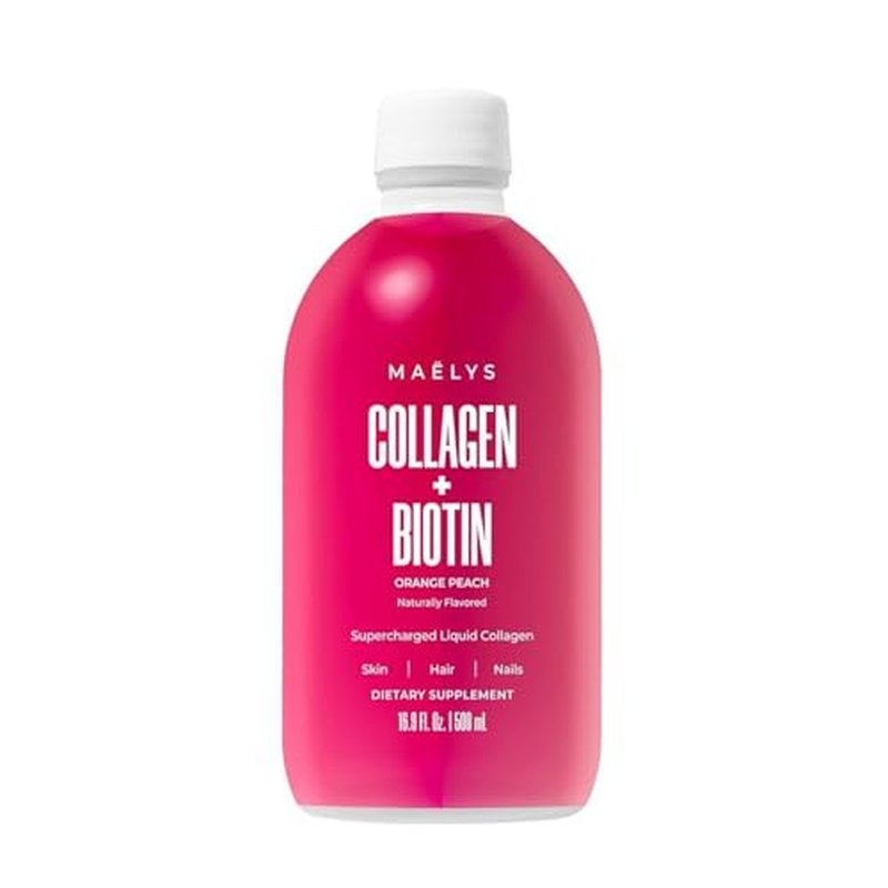 MA?LYS Super Charged Liquid Collagen for Women - Collagen Peptides Supplement with Biotin for Hair, Skin and Nails - Liquid Hydrolyzed Collagen Peptides
