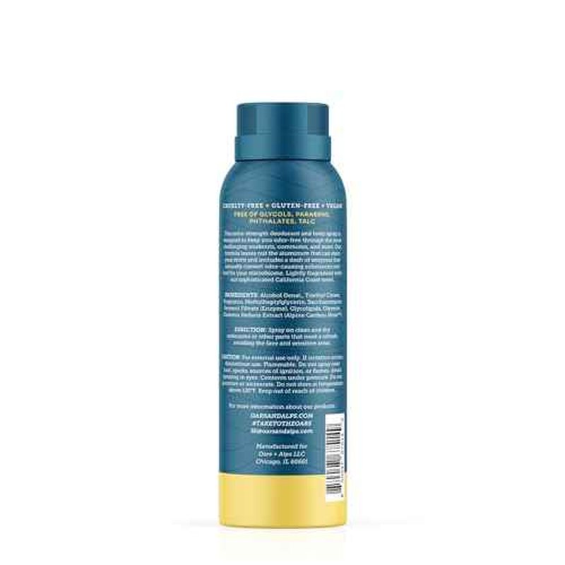 Oars + Alps Full Body Deodorant Spray for Men & Women, Aluminum Free Deodorant Men Spray, Dermatologist Tested, Clean Ingredients, Long Lasting, Odor Protection, California Coast, 3pk