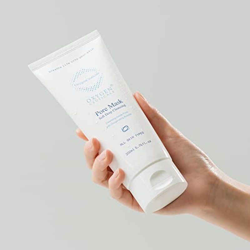 OxygenCeuticals Pore Mask ? Deep Cleansing Foaming Face Wash with Stearic Acid, Lavender Oil & Portulaca Extract, Helps Remove Impurities & Oil for Healthy-Looking Skin, 6.7 fl.oz (200ml)