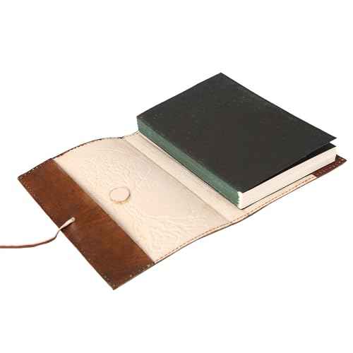 Leather Journal in Brown 8x6 Refillable Lined Paper Tree of Life Handmade writing Notebook Diary Leather Bound Daily Notepad for women and men Writing pad for Artist Sketch