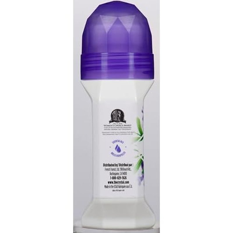 Crystal Mineral Deodorant Roll-On, Lavender & White Tea 2.25 oz (Pack of 12)