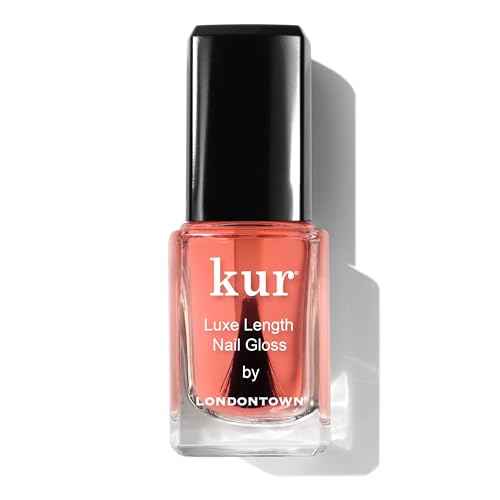 LONDONTOWN Luxe Length Nail Gloss ? Strengthens & Protects Nail Length, Boosts Keratin & Ceramide Production, Prevents Breakage, .4 fl oz