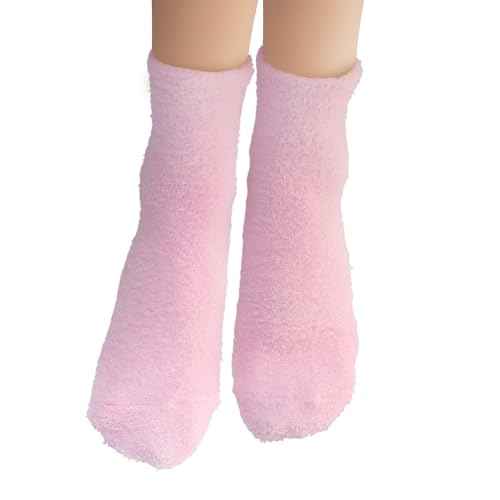Earth Therapeutics Aloe Vera Socks ? Infused with Natural Aloe Vera & Vitamin E ? Helps Dry Feet, Cracked Heels, Calluses, Rough Skin, Dead Skin - Use with Your Favorite Lotions - Pink