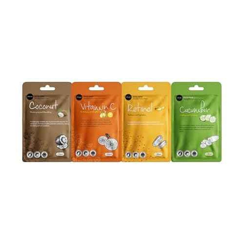 Celavi Essence Facial Face Mask K-Beauty Skincare Korea Skin Care Moisturizing 12 Pack B Set