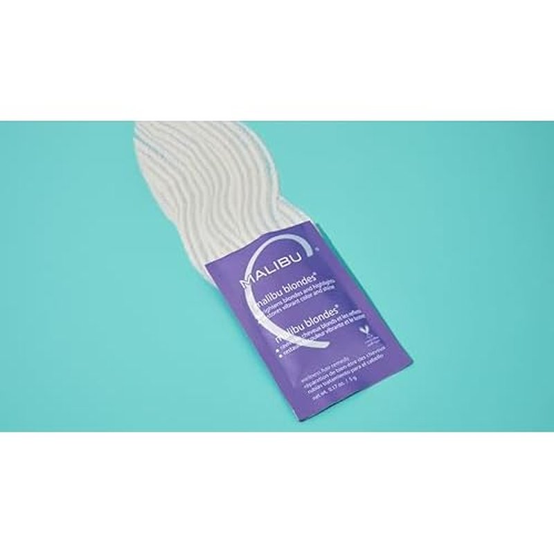 Malibu C Blondes Wellness Remedy - Removes Discoloration from Bleached, Highlighted or Natural Blonde Hair + Restores Vibrance and Shine with Vitamin C Complex (12 Packets)