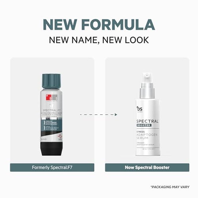DS Labs Spectral Booster (formerly Spectral.F7) Hair Density Serum, 60mL - Non-Greasy, Leave-In, Supports Fuller, Thicker, Looking Hair, with Astressin-B Peptide & Copper Peptides, Water-Based