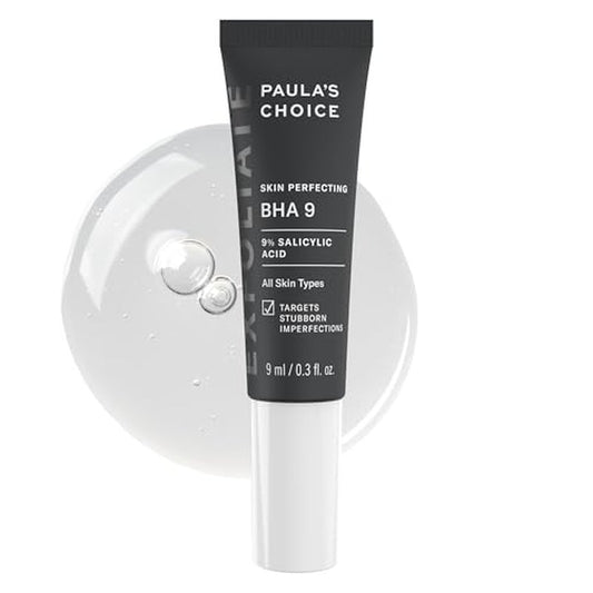 Paula's Choice SKIN PERFECTING BHA 9 Spot Treatment, 9% Salicylic Acid Exfoliant for Large Pores, Wrinkles & Fine Lines, Suitable for Blackhead-Prone Skin, Fragrance-Free, All Skin Types, 0.3oz