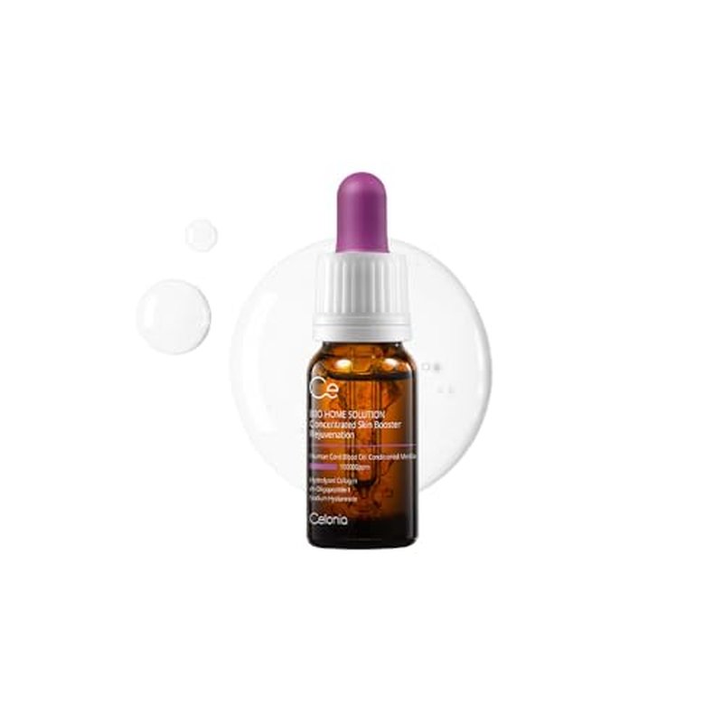 CELONIA Bio Home Solution Concentrated Skin Booster, Bio Stem Cell Ampoule, Korean Cell Growth Anti Aging Serum For Reduce Fine Line, Wrinkles & Acne Scars, Corrects Dark Spot & Reduce Redness (10ml)