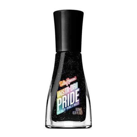 Sally Hansen Insta-Dri Pride Nail Polish | Quick Dry, Long Lasting, Streak-Free Shine | Opaque, Shimmery | 768 It's Giving | Black Nail Color