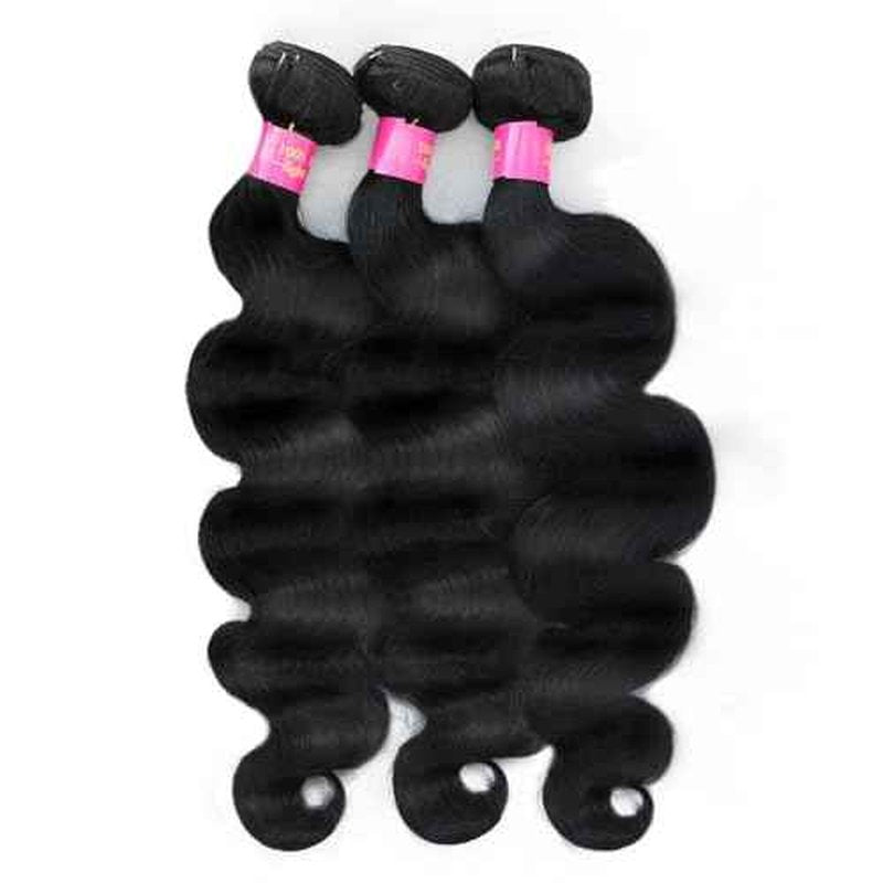 12A Body Wave Human Hair Bundles with Closure 22 24 26+20 Inch 5x5 HD Lace Closure 100% Brazilian Virgin Human Hair 3 Bundles with Closure Deals Hair Extensions Quick Weave Bundle Natural Black