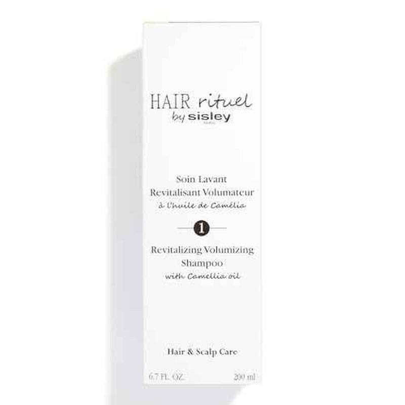 Hair Rituel by Sisley Paris Revitalizing Volumizing Shampoo with Camellia Oil - 200 mL - Gently Cleanses, Improves Look of Volume & Supports Hair and Scalp Health - Rich Foam Texture - Sulfate Free