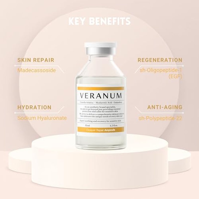 Cicapair Repair Ampoule ? Cellular Communication Serum with Centella EV & 7-Peptide Matrix | Post-Treatment Recovery & Elasticity Boost | MicroFusion Ready for 2X Repair (1.2 fl oz / 35 mL)
