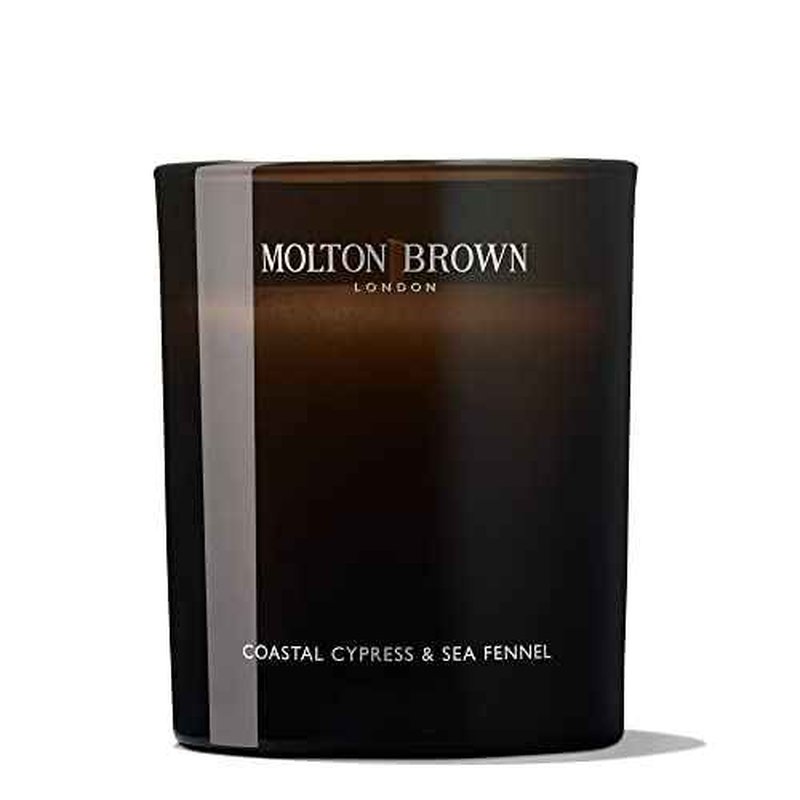 Molton Brown Coastal Cypress & Sea Fennel Signature Scented Single Wick Candle 6.07 oz.