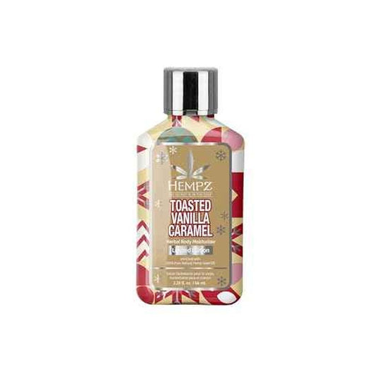 Hempz Mini Toasted Vanilla Caramel Body Lotion, Moisturizer for men and women, Holiday Gifts, 2.25 oz