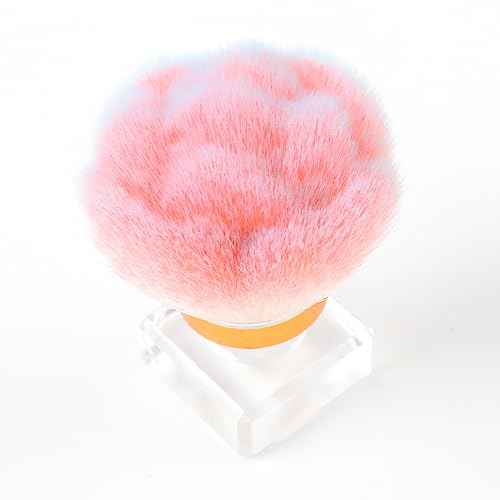 ANGNYA Nail Dust Brush, Pink Rose Soft Duster Brush Art Dust Powder Remover Makeup Manicure Brushes Clean Up Tools for Acrylic Nails