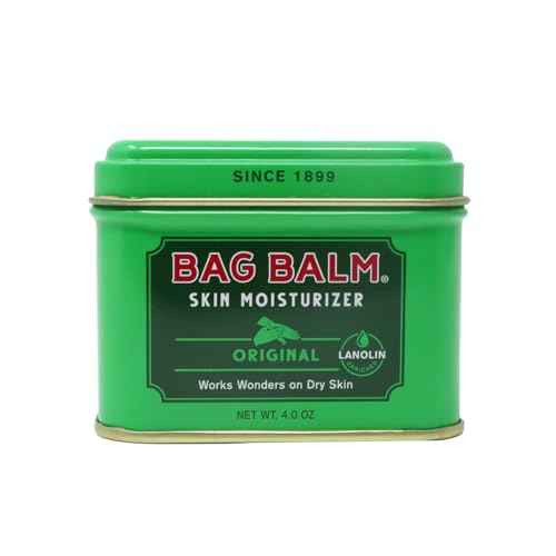Bag Balm Vermont's Original Skin Moisturizer - Full Body Hydrating Skin Care: Dry Hands, Lips, Face, Feet & More - Unscented, Cruelty & Paraben Free - Day & Night, Men & Women (4oz Tin, Made in USA)