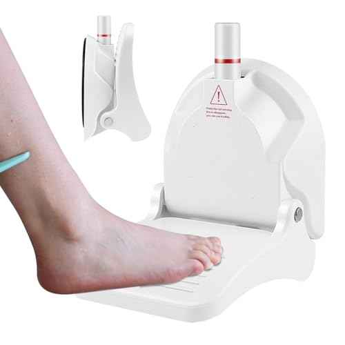 Suction Cup Shower Foot Rest for Shaving Legs, Foldable Shower Step Foot Rest Tool Stand to Shave Legs, Anti-Slip Shower Ledge Leg Shaving Shelf