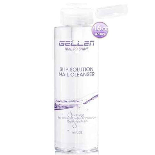 Gellen 16oz Multi-Purpose Nail Cleanser, Pump Bottle Design Nail Surface Cleaner for Prep Nails, Tacky Residue Remover for High-Shine Gel Top Coat, Polygel Slip Solution, Nail Cleaning for Manicure