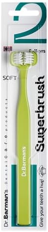 Compact Junior Toothbrush - Dr. Barman's Super Brush for Effective Cleaning | Color May Vary