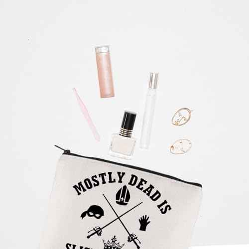 TGBJE Bride 1987 Gifts Movie Fans Merchandise Mostly Dead Is Slightly Alive Makeup Bag Movie Inspired Zipper Pouch (Mostly Dead bag)