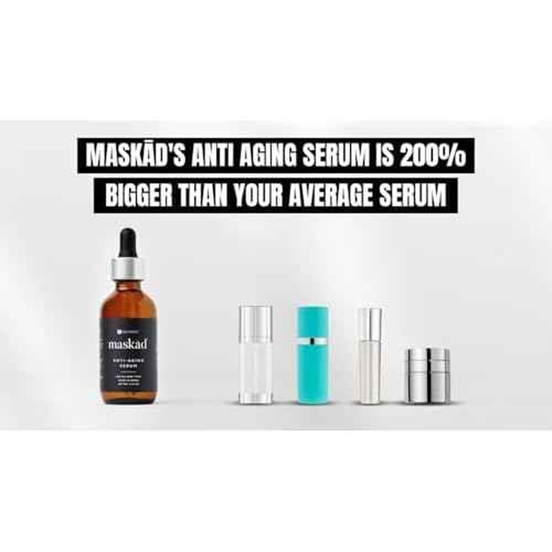 MASK?D¢ç Advanced Anti-Aging Multi-Peptide Enriched Facial Serum, Peptide Serum to Support Skin Appearance, Fine Lines, & Hydration, Collagen-Focused Care, Clean, Gentle Skin Care, Extra Large 2oz