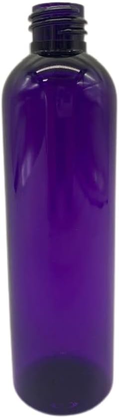 Purple Cosmo Bottles - 4 oz Refillable Containers with Black Disc Caps | 12 Pack for Essential Oils, Hair & Cleaning Products
