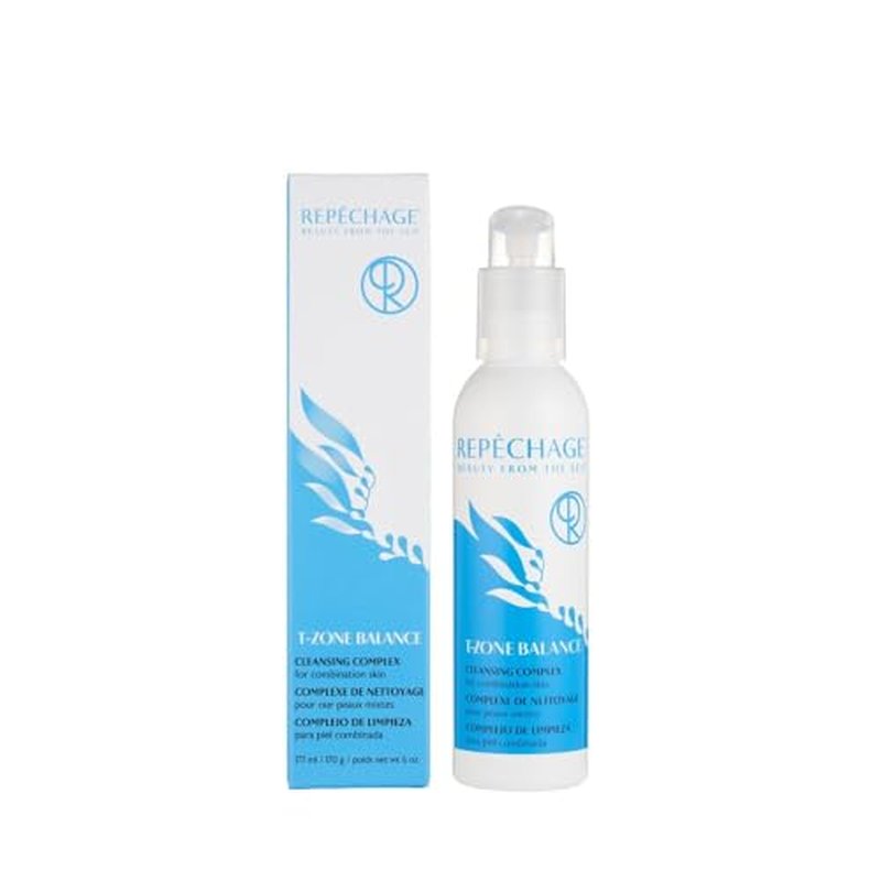 Repechage T-Zone Balance Cleansing Complex For Combination Skin - Hydrating Daily Facial Cleanser with Squalane, Helps Minimize Pores, Balancing Face Wash for Oily, Combination Skin, Soap-Free, 6 oz.