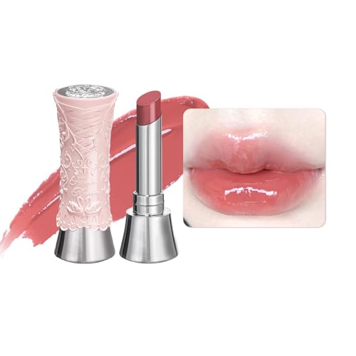 Flower Knows [GIFT] Swan Ballet Shine Lipstick,Hydrating Solid Lip Gloss,Moisturizing Nude peachy Tinted Lip Balm-Long Lasting Lip Gloss in Balm for Girls&Women,Vegan & Cruelty-Free(B03 Sweet Heart)