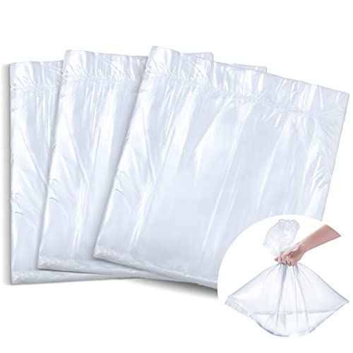 100 Pcs Disposable Foot Tub Liner Portable Bath Bags Plastic Pedicure Spa Bags Thin Large Foot Bath Liners Disposable Spa Hotel Home Use, 25 x 23 Inches